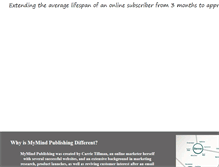 Tablet Screenshot of mymindpublishing.com